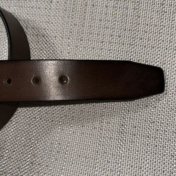 Stone Mountain Brown Genuine Top Grain Leather Buckle Belt - Picture 5 of 8